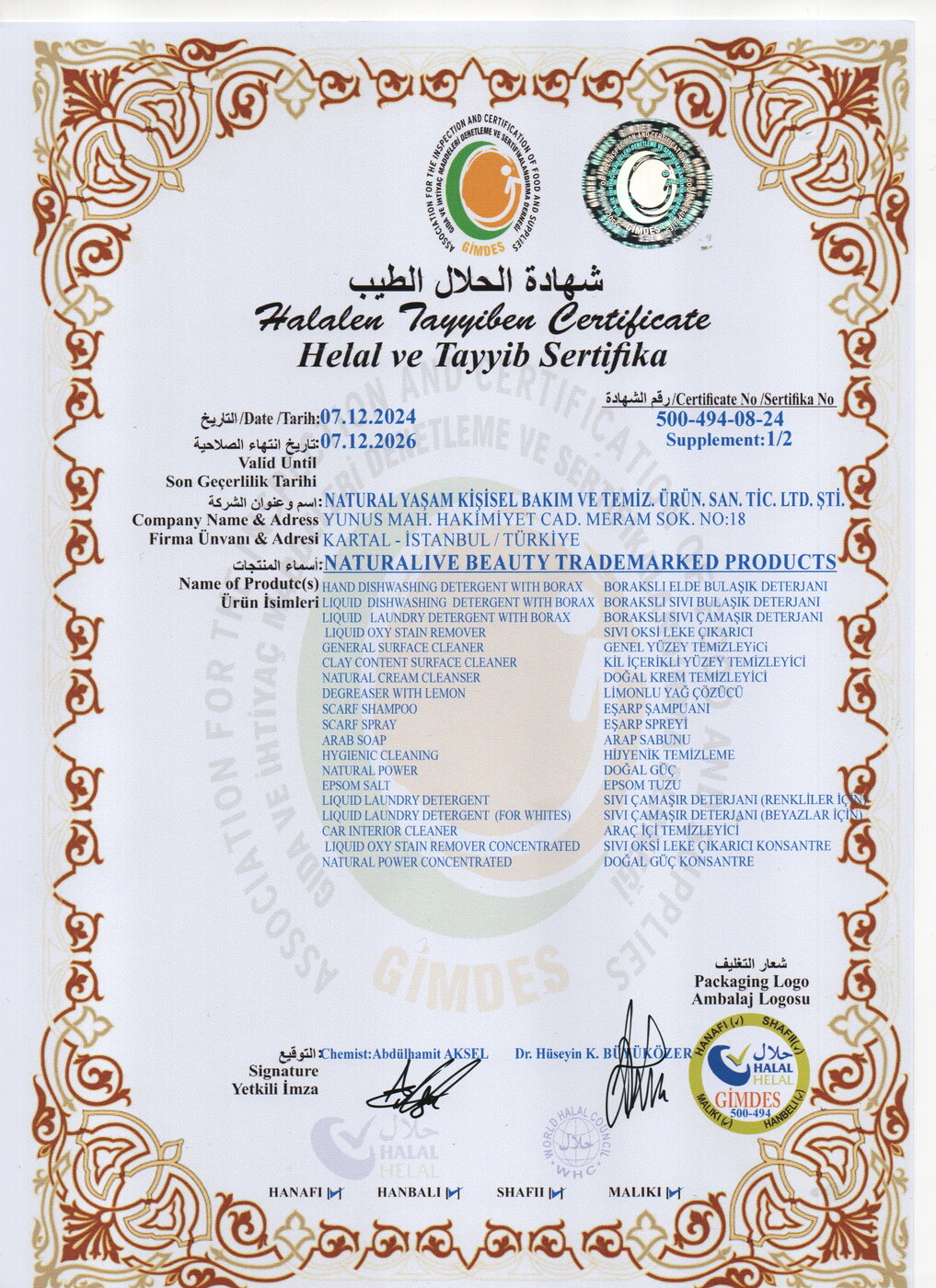 GİMDES Halal Cleaning